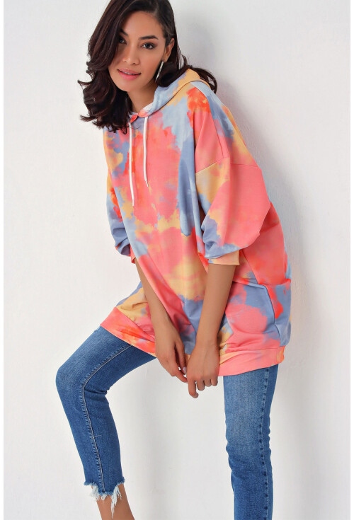 4125 Oversize Sweat Elbise