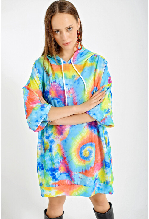 4125 Oversize Sweat Elbise