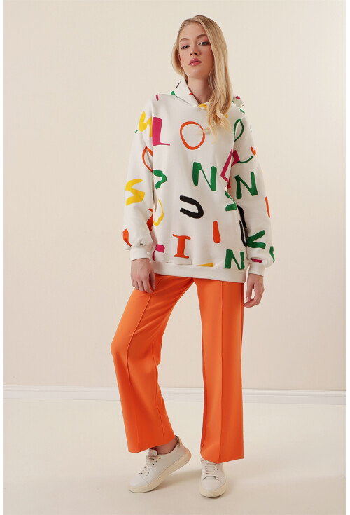 4125 Oversize Sweat Elbise