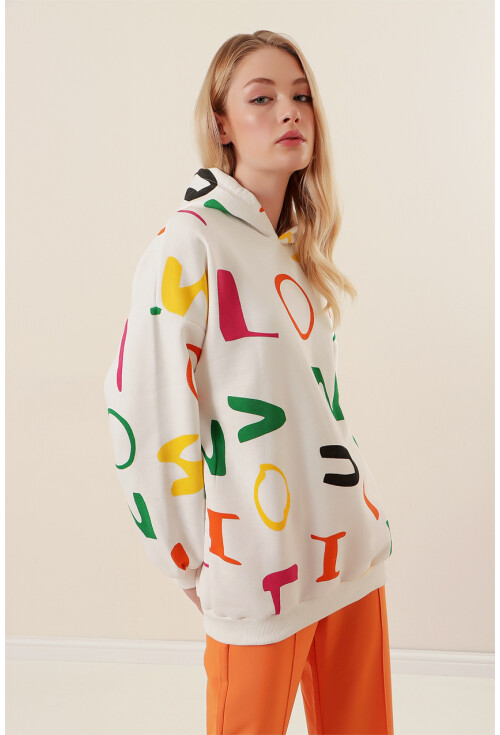 4125 Oversize Sweat Elbise