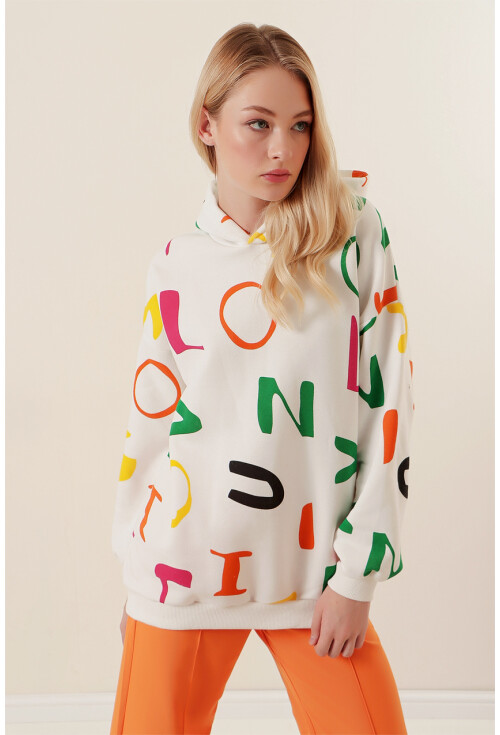 4125 Oversize Sweat Elbise