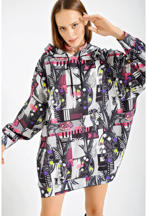 4125 Oversize Sweat Elbise
