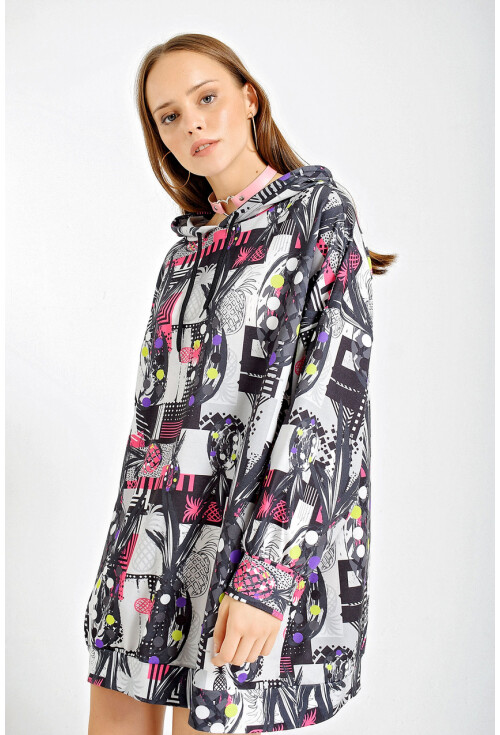 4125 Oversize Sweat Elbise