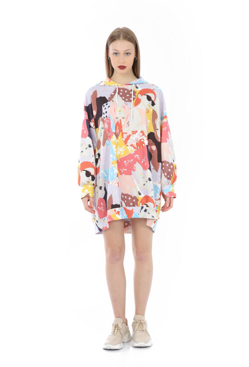 4125 Oversize Sweat Elbise