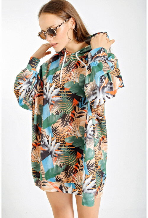 4125 Oversize Sweat Elbise