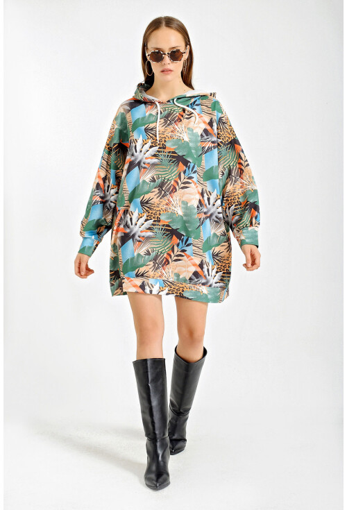 4125 Oversize Sweat Elbise
