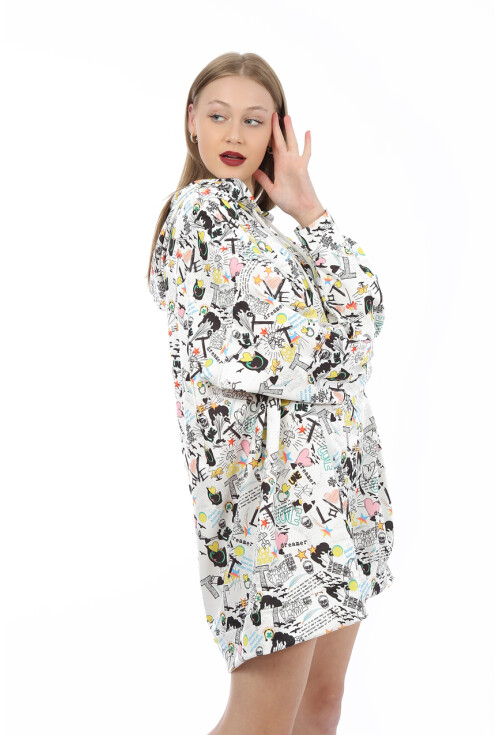 4125 Oversize Sweat Elbise