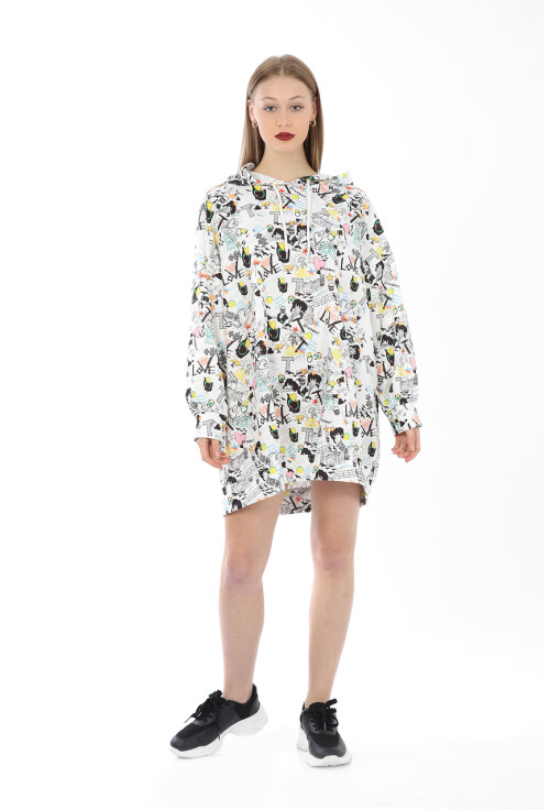 4125 Oversize Sweat Elbise