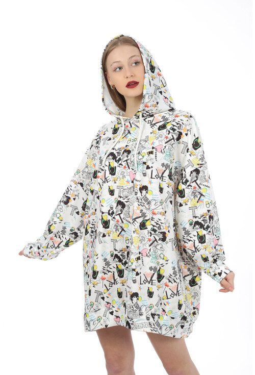 4125 Oversize Sweat Elbise