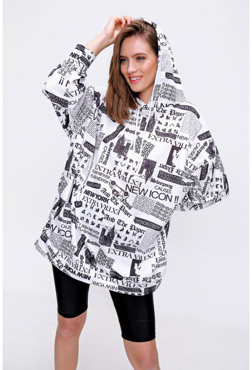 4125 Oversize Sweat Elbise
