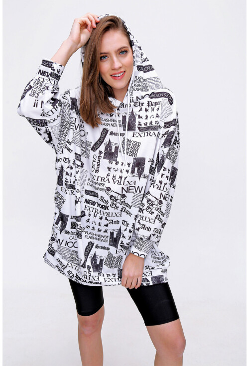 4125 Oversize Sweat Elbise