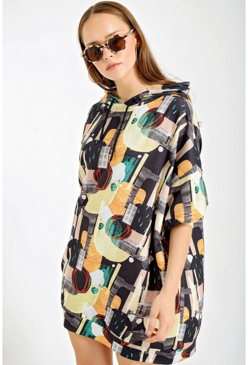 4125 Oversize Sweat Elbise
