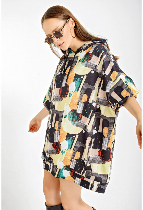 4125 Oversize Sweat Elbise