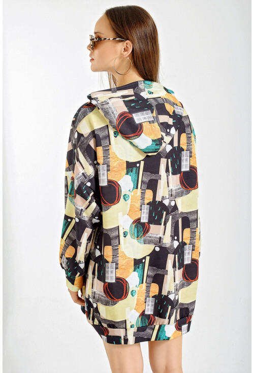 4125 Oversize Sweat Elbise