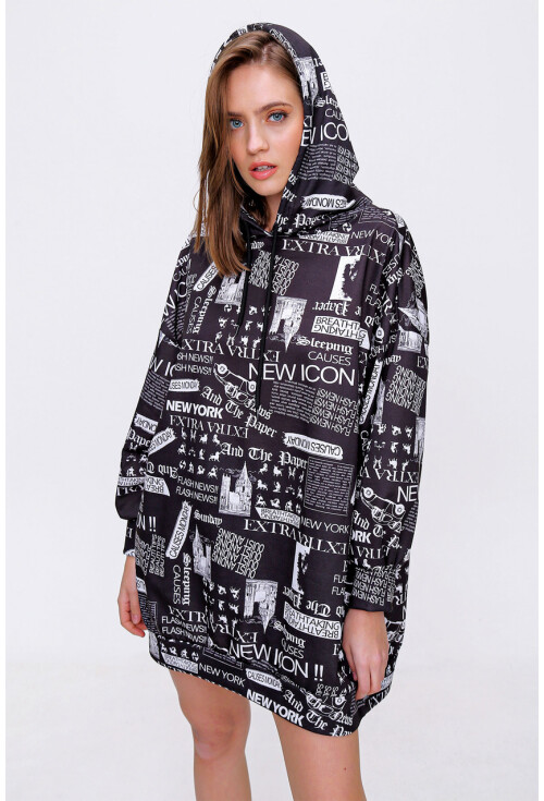 4125 Oversize Sweat Elbise