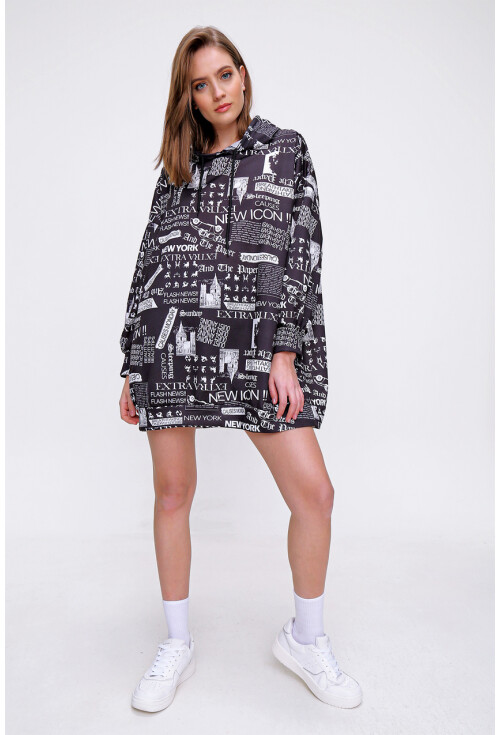 4125 Oversize Sweat Elbise