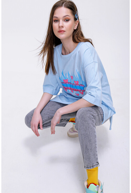 4295 Cry Baby Baskılı T-Shirt