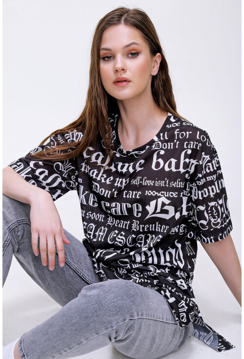 4302 Algerian Baskılı T-Shirt