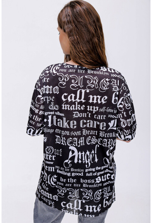 4302 Algerian Baskılı T-Shirt