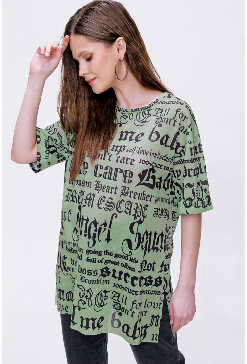 4302 Algerian Baskılı T-Shirt