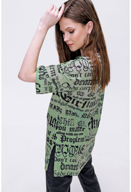 4302 Algerian Baskılı T-Shirt
