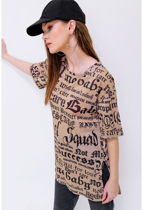4302 Algerian Baskılı T-Shirt