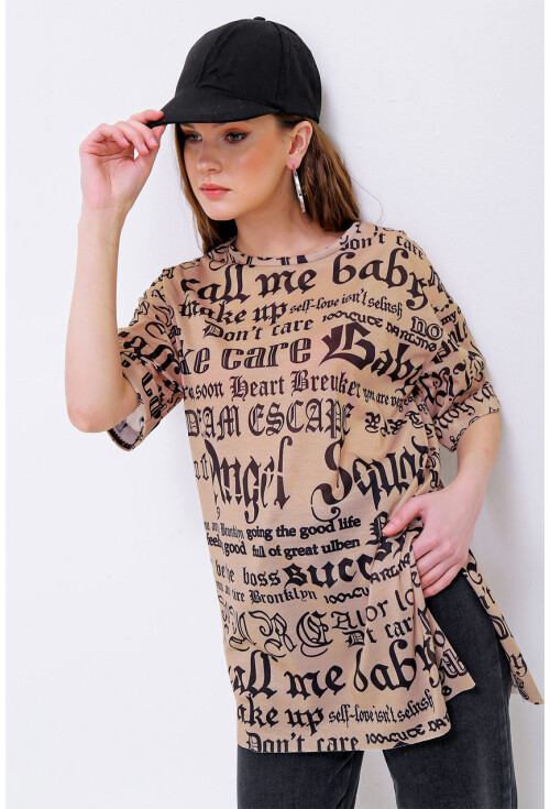 4302 Algerian Baskılı T-Shirt