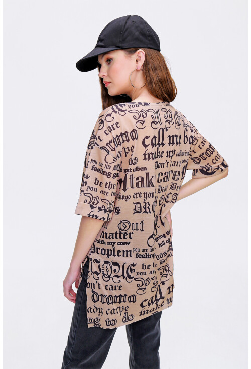 4302 Algerian Baskılı T-Shirt