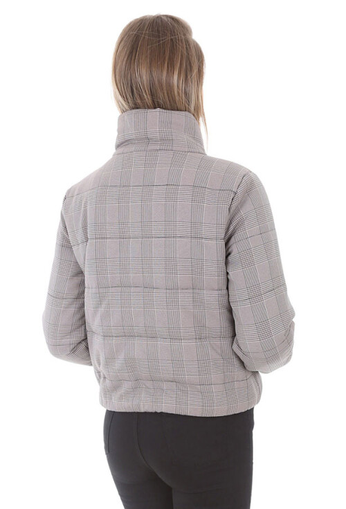 5079 Desenli Şişme Mont