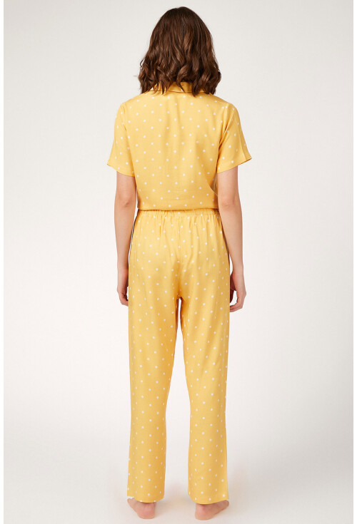 6471 Desenli Viskon Pijama Takımı