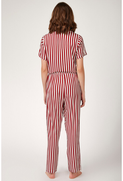 6471 Desenli Viskon Pijama Takımı