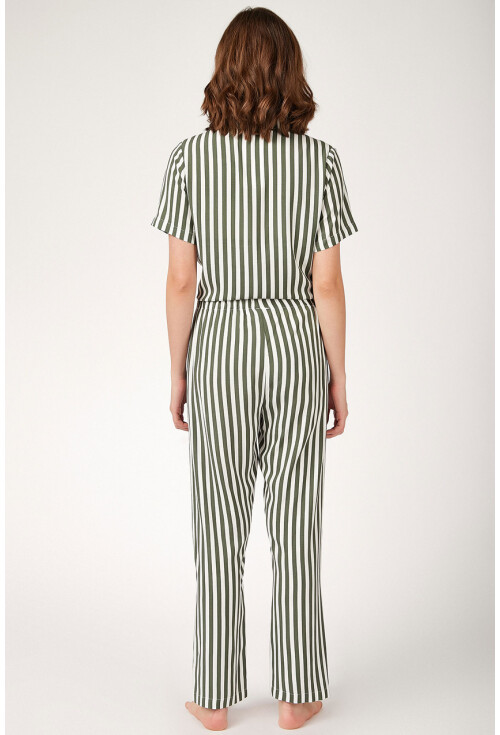 6471 Desenli Viskon Pijama Takımı