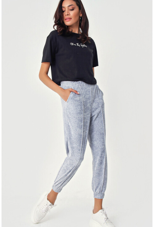 6491 Kadife Jogger Pantolon