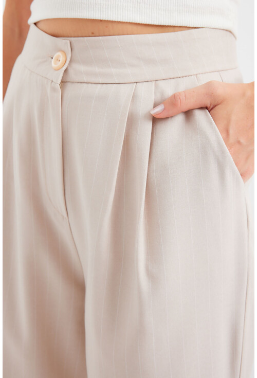 6638 High-Waist Palazzo Pants