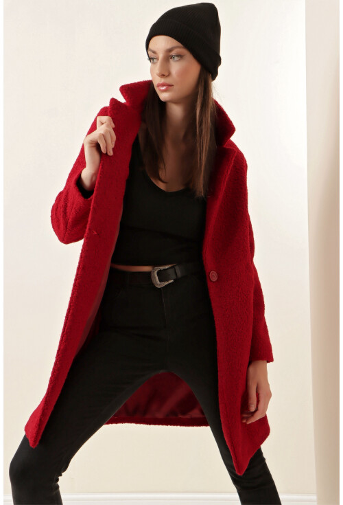 9082 Oversize Kaşe Kaban
