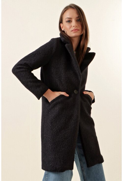9082 Oversize Kaşe Kaban