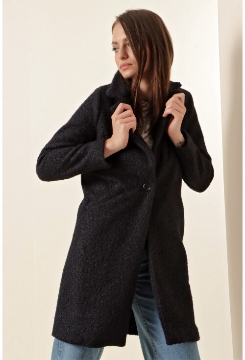 9082 Oversize Kaşe Kaban