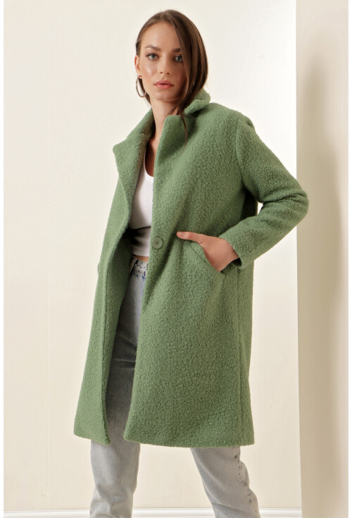 9082 Oversize Kaşe Kaban