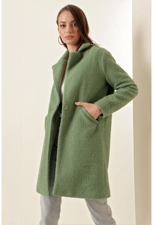 9082 Oversize Kaşe Kaban
