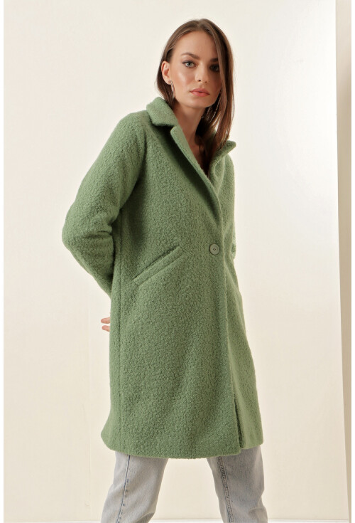 9082 Oversize Kaşe Kaban