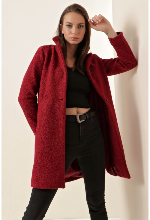 9082 Oversize Kaşe Kaban