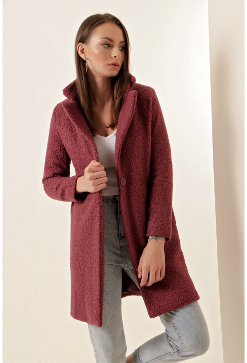 9082 Oversize Kaşe Kaban