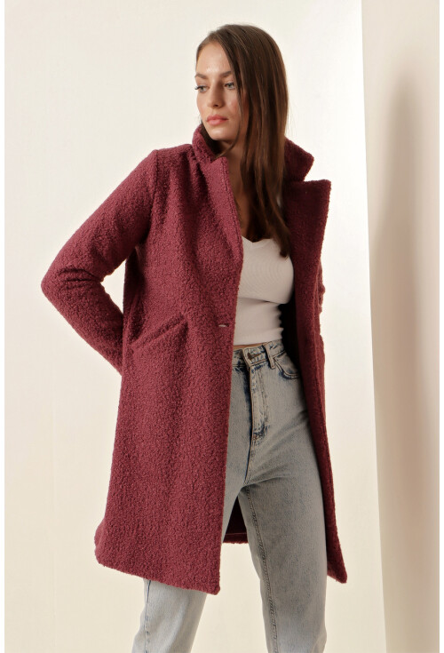 9082 Oversize Kaşe Kaban