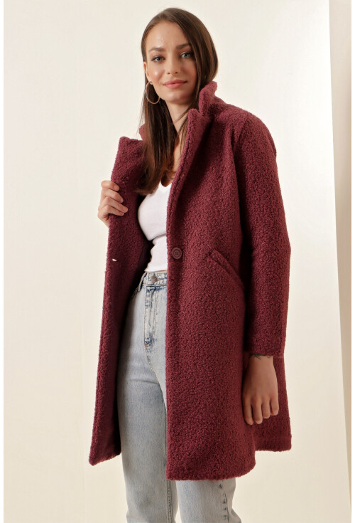 9082 Oversize Kaşe Kaban