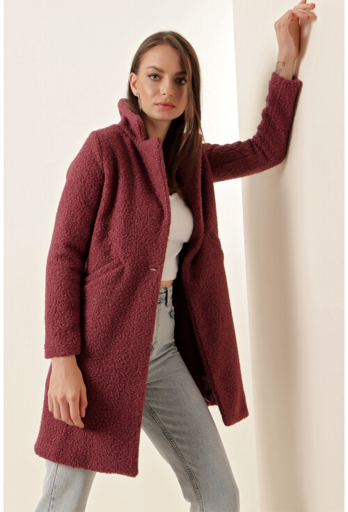 9082 Oversize Kaşe Kaban