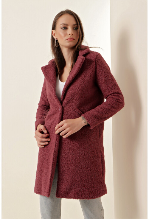 9082 Oversize Kaşe Kaban