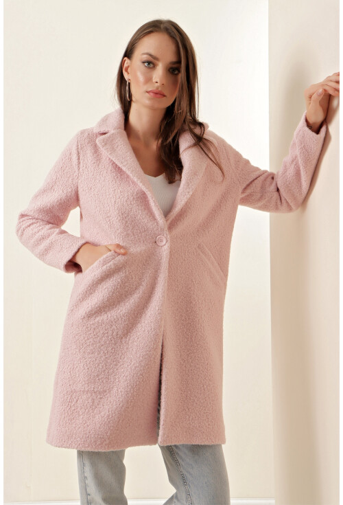 9082 Oversize Kaşe Kaban