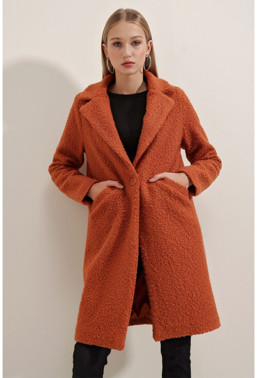 9082 Oversize Kaşe Kaban