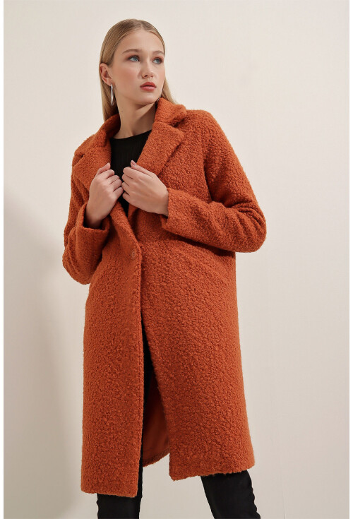 9082 Oversize Kaşe Kaban