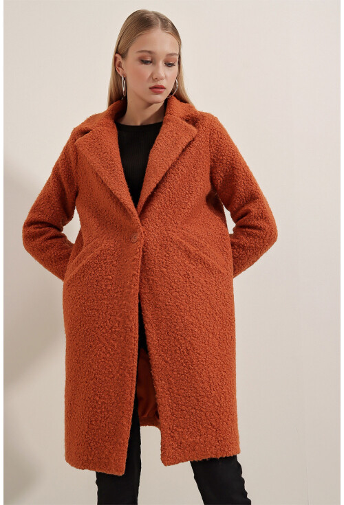 9082 Oversize Kaşe Kaban